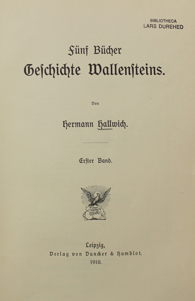 Fünf Bücher Geschichte Wallensteins (Museum im Schloss Lützen CC BY-NC-SA)