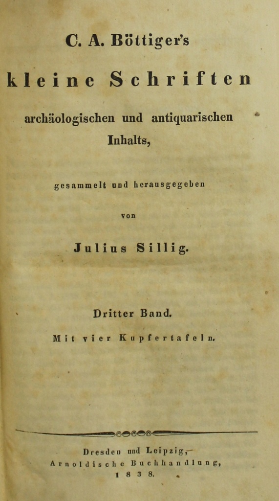 Kleine Schriften archäologischen und antiquarischen Inhalts (Museum im Schloss Lützen CC BY-NC-SA)