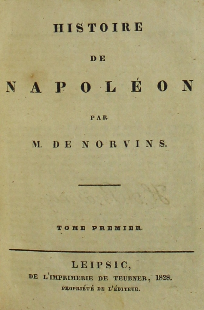 Historie de Napoleon tome Premier (Museum im Schloss Lützen CC BY-NC-SA)