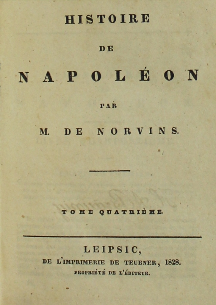 Historie de Napoleon tome Quatrieme (Museum im Schloss Lützen CC BY-NC-SA)