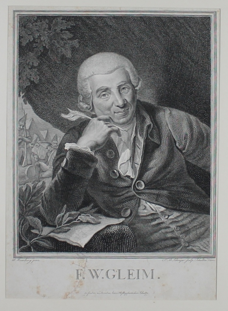 Porträt von Johann Wilhelm Ludwig Gleim   (Museum im Schloss Lützen CC BY-NC-SA)