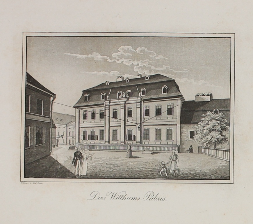 Ansicht des Wittumspalais&rsquo; in Weimar (Museum im Schloss Lützen CC BY-NC-SA)