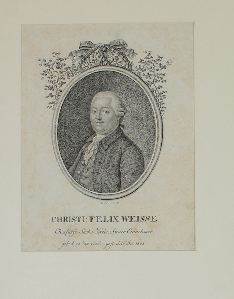 Porträt von  Christian Felix Weiße (Museum im Schloss Lützen CC BY-NC-SA)
