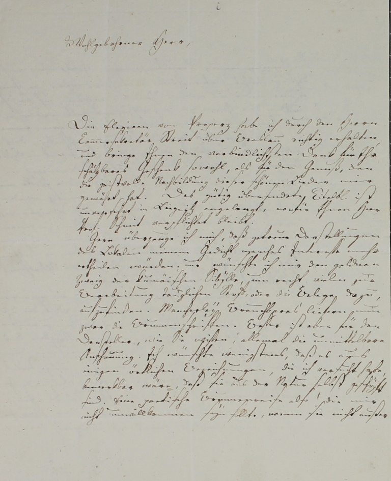 Brief von Neubeck an Göschen von 1808 (Museum im Schloss Lützen CC BY-NC-SA)