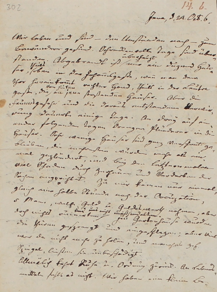 Brief von Griesbach von 1806 (Museum im Schloss Lützen CC BY-NC-SA)