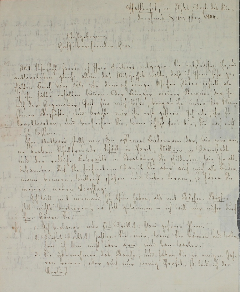 Brief von Schaller an Göschen von 1804 (Museum im Schloss Lützen CC BY-NC-SA)