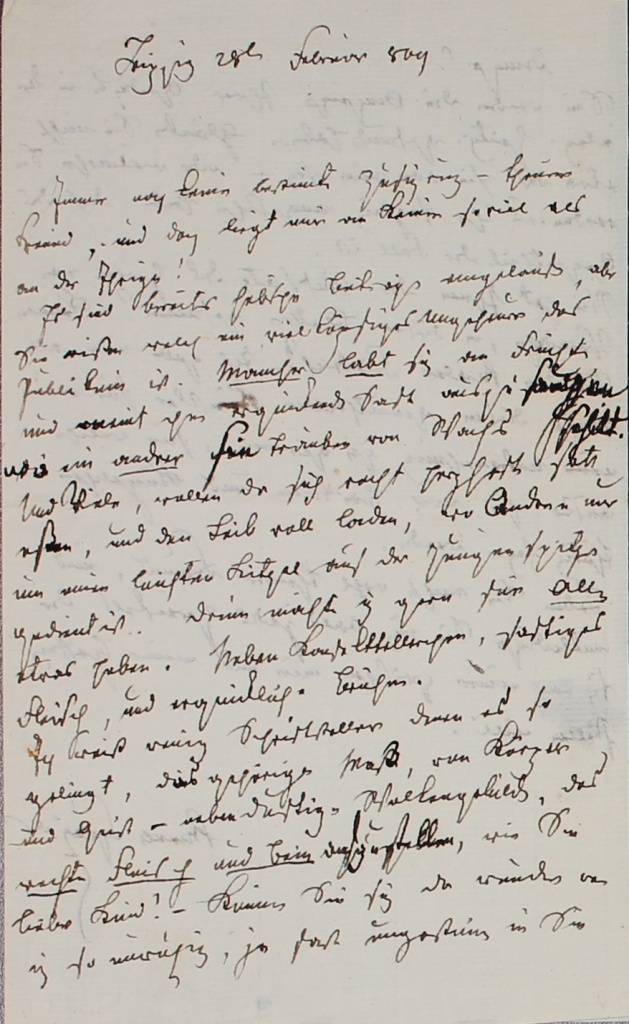 Brief von Spazier an Kind von 1807 (Museum im Schloss Lützen CC BY-NC-SA)