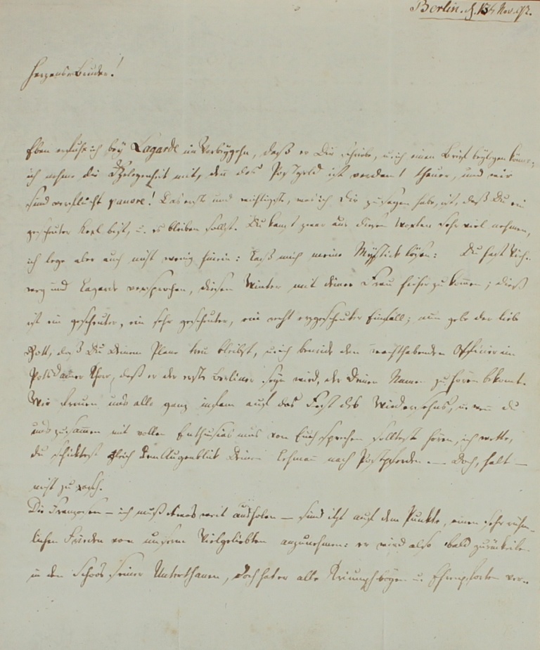 Brief von Heun von 1792 (Museum im Schloss Lützen CC BY-NC-SA)