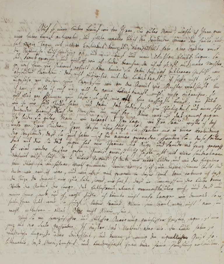 Brief von Huber von 1807 (Museum im Schloss Lützen CC BY-NC-SA)