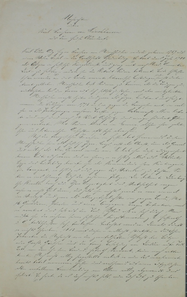 Brief von Münchhausen an Gräter, Undatiert (Museum im Schloss Lützen CC BY-NC-SA)