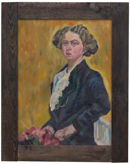 Annemarie Heise, &quot;Porträt einer Dame&quot;, um 1920 (Salzlandmuseum Schönebeck CC BY-NC-SA)