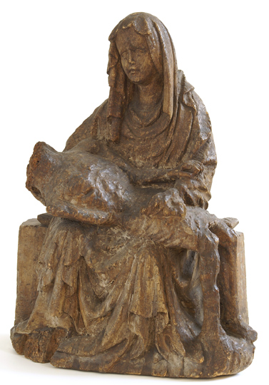 Plastik &quot;Pietà&quot;, um 1420-30 (Salzlandmuseum Schönebeck CC BY-NC-SA)