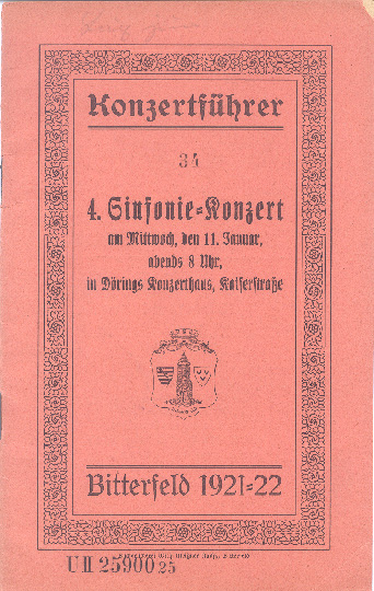 Konzertführer (Kreismuseum Bitterfeld CC BY-NC-SA)