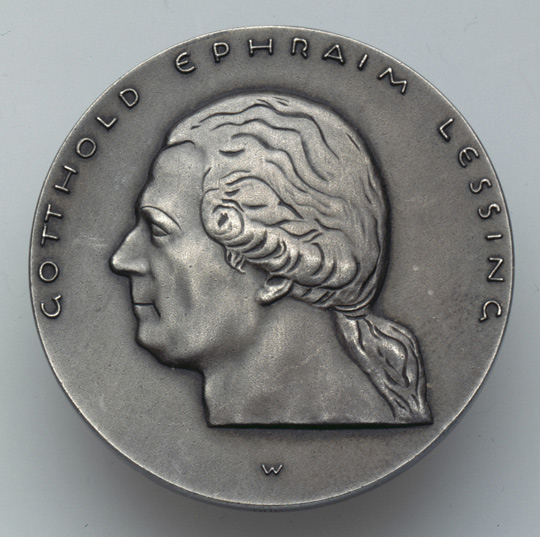 Gotthold Ephraim Lessing (Medaille) (Kulturstiftung Sachsen-Anhalt CC BY-NC-SA)