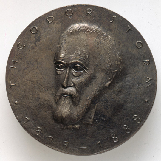 Theodor Storm (Medaille von Heinrich Apel) (Kulturstiftung Sachsen-Anhalt CC BY-NC-SA)