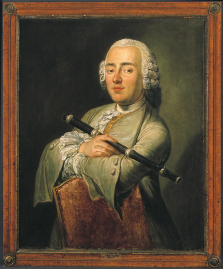 Porträt Johann Wilhelm Ludwig Gleim mit Flöte (Gleimhaus Halberstadt CC BY-NC-SA)