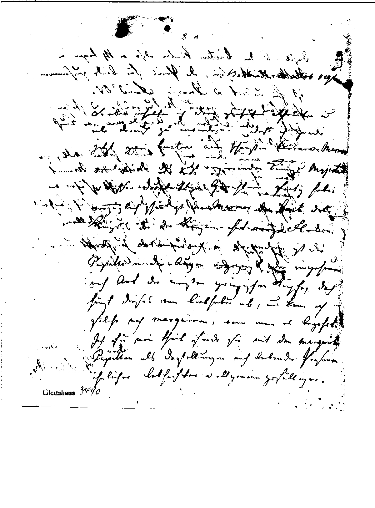 Brief von Johann Gottfried Schadow an Johann Wilhelm Ludwig Gleim, 20.10.1798 (Gleimhaus Halberstadt CC BY-NC-SA)