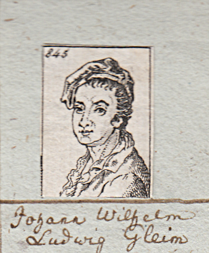Porträtstich Johann Wilhelm Ludwig Gleim nach Gottfried Hempel (Gleimhaus Halberstadt CC BY-NC-SA)