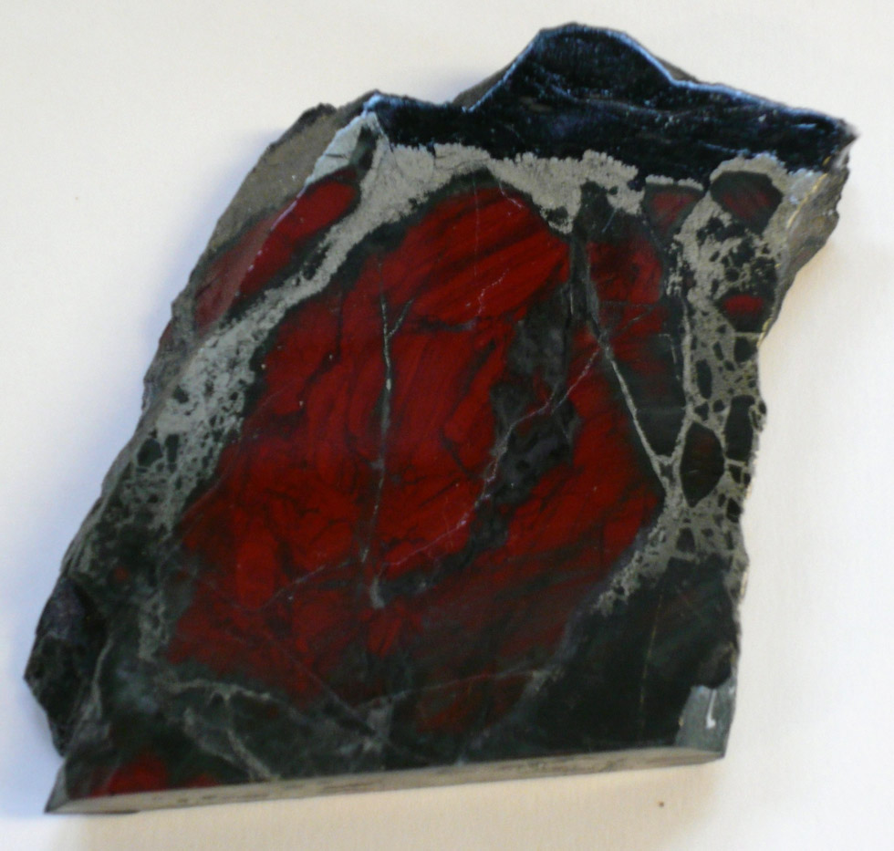 Obsidian, Anschliff (Harzmuseum Wernigerode CC BY-NC-SA)