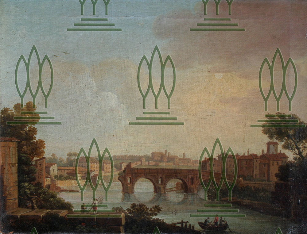 Ponte Rotto in Rom, geschaffen von einem unbekannten italienischen Maler (Kulturstiftung Dessau-Wörlitz CC BY-NC-SA)