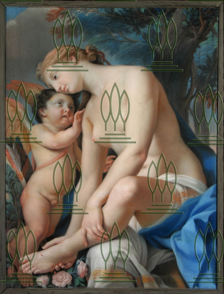 Amor tröstet die verwundete Venus, Gemälde von Francesco Pavona (Kulturstiftung Dessau-Wörlitz CC BY-NC-SA)