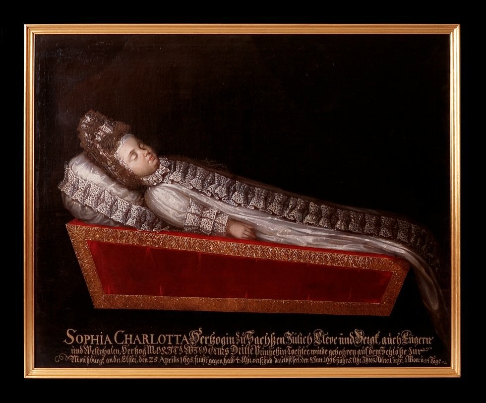 Totenbildnis der Prinzessin Sophia Charlotta von Sachsen-Zeitz (1693-1694) (Museum Schloss Moritzburg Zeitz CC BY-NC-SA)