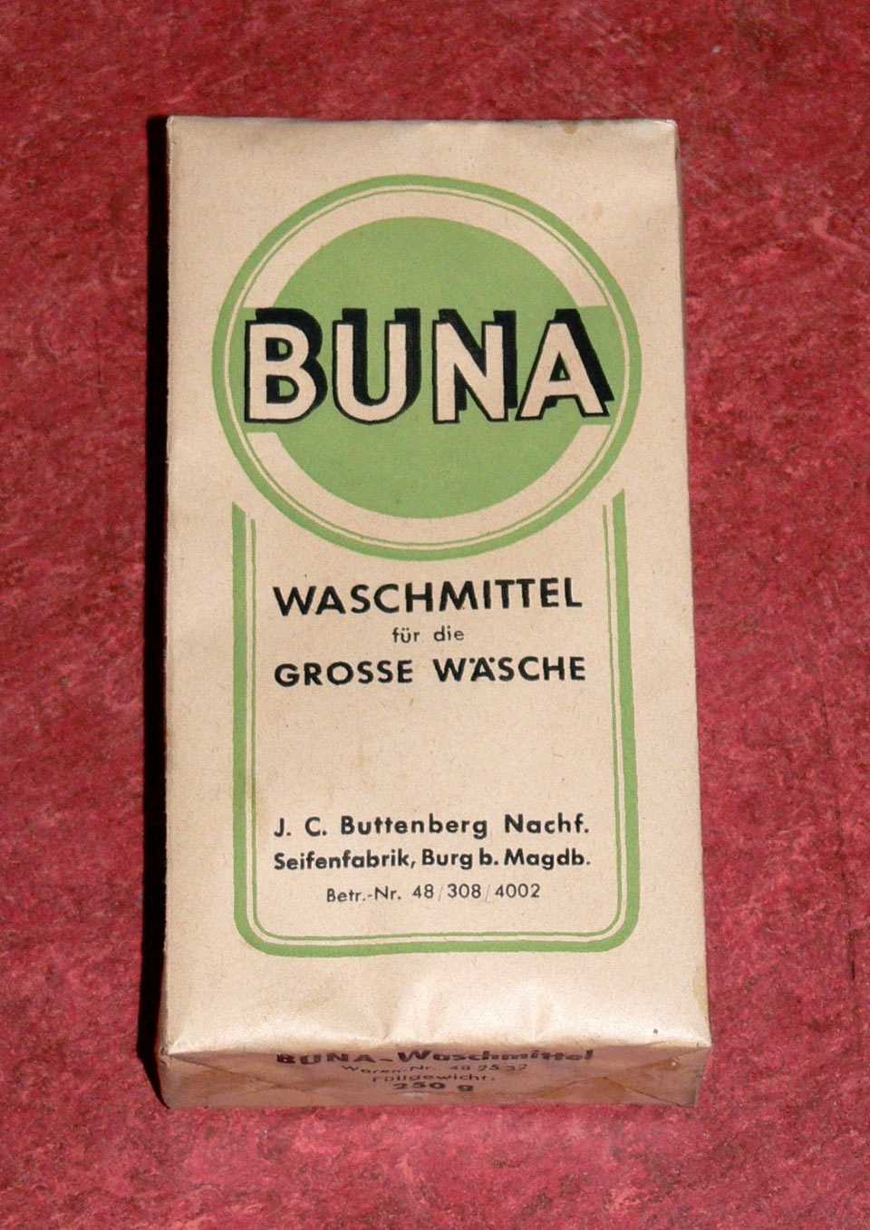 Waschmittel BUNA (Museumsverband Sachsen-Anhalt CC BY-NC-SA)
