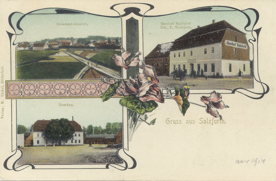 Ansichtskarte Salzfurt (Kreismuseum Bitterfeld CC BY-NC-SA)