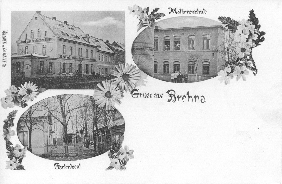 Ansichtskarte Brehna (Kreismuseum Bitterfeld CC BY-NC-SA)