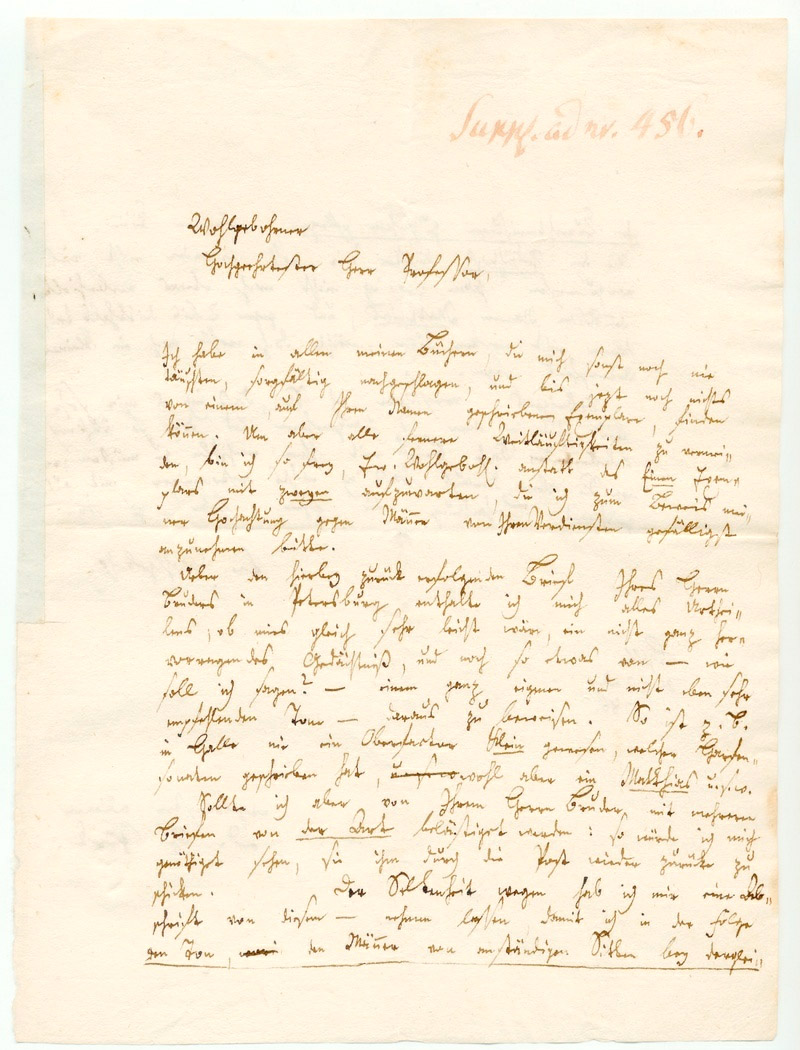 Brief von Daniel Gottlob Türk an Friedrich Gottlieb von Busse (Stiftung Händel-Haus Halle CC BY-NC-SA)
