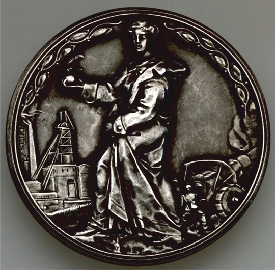 Sprengstoff (Medaille von Paul Sturm) (Kulturstiftung Sachsen-Anhalt CC BY-NC-SA)