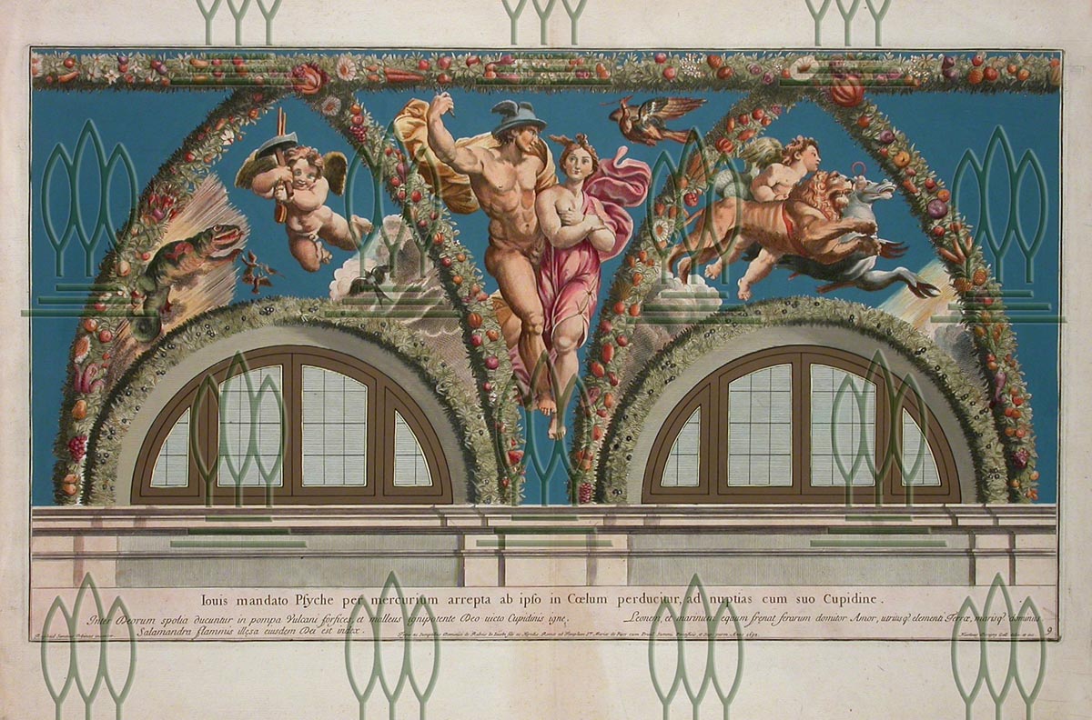 Amor und Psyche - Zyklus aus der Villa Farnesina - Blatt 9 (Kulturstiftung Dessau-Wörlitz CC BY-NC-SA)