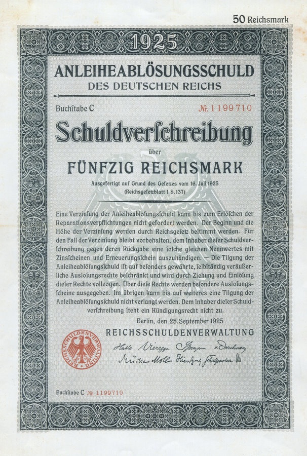 Schuldverschreibung (Haus der Geschichte Wittenberg RR-F)