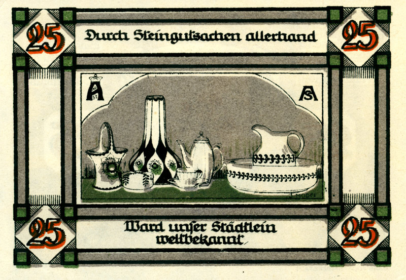Serienschein Annaburg (25 Pfennig) (Kulturstiftung Sachsen-Anhalt CC BY-NC-SA)