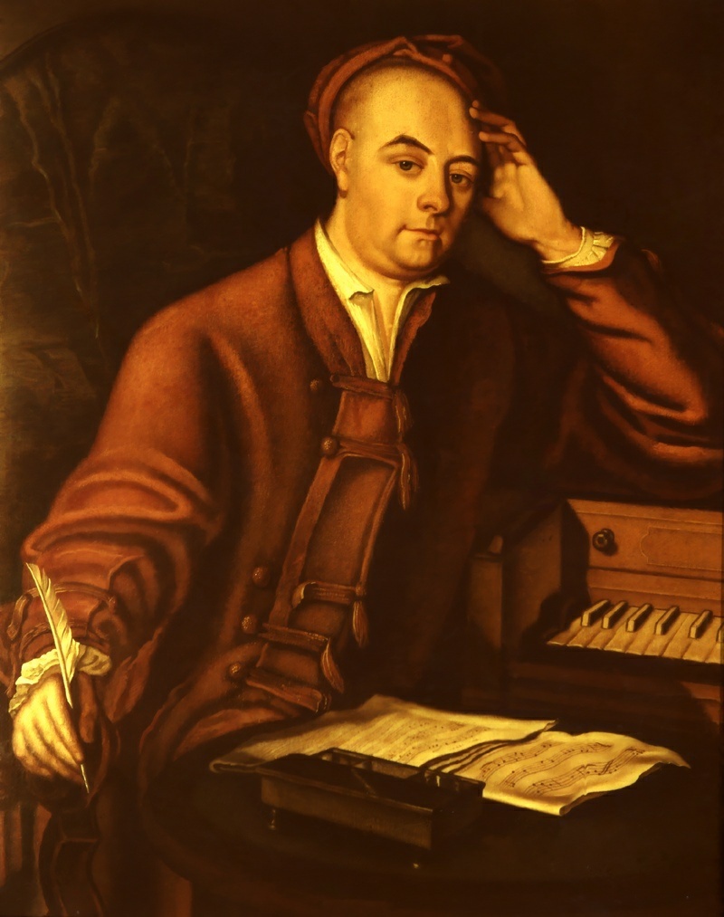Porträt Georg Friedrich Händel von Hans List nach Miss Benson und Philip Mercier (Stiftung Händel-Haus Halle CC BY-NC-SA)