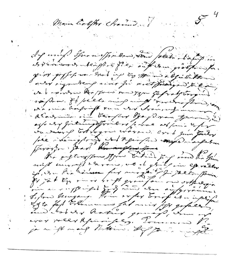 Brief J. J. Spaldings an J.W.L. Gleim vom 27.04.1747 (Gleimhaus Halberstadt CC BY-NC-SA)