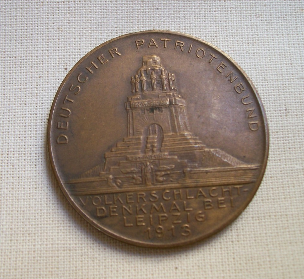 Medaille Völkerschlachtdenkmal 1913 (Museum im Schloss Lützen CC BY-NC-SA)