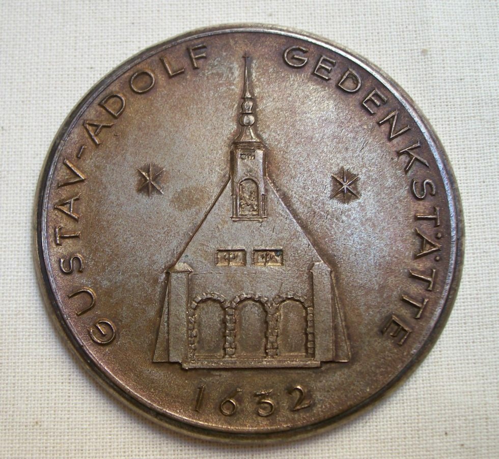 Medaille Gustav-Adolf-Kapelle Lützen (Museum im Schloss Lützen CC BY-NC-SA)