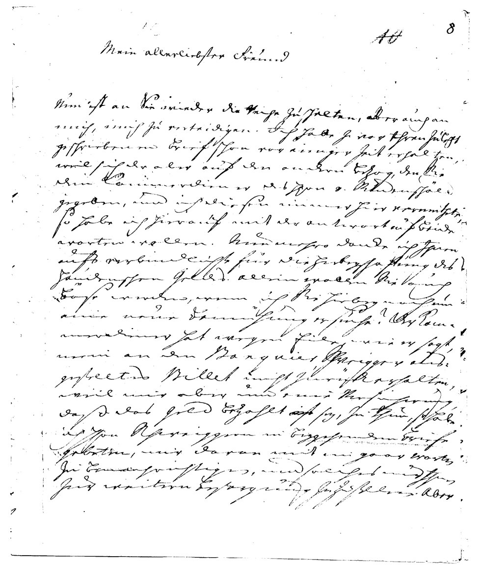 Brief J. J. Spaldings an Gleim vom 02.11.1747 (Gleimhaus Halberstadt CC BY-NC-SA)