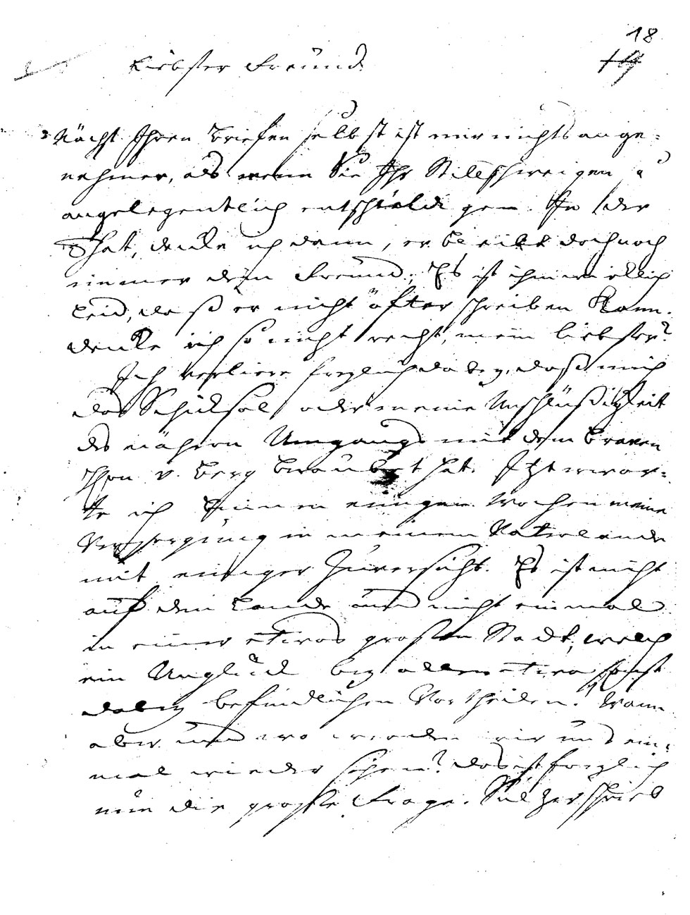Brief J. J. Spaldings an J.W.L. Gleim vom 08. März 1749 (Gleimhaus Halberstadt CC BY-NC-SA)
