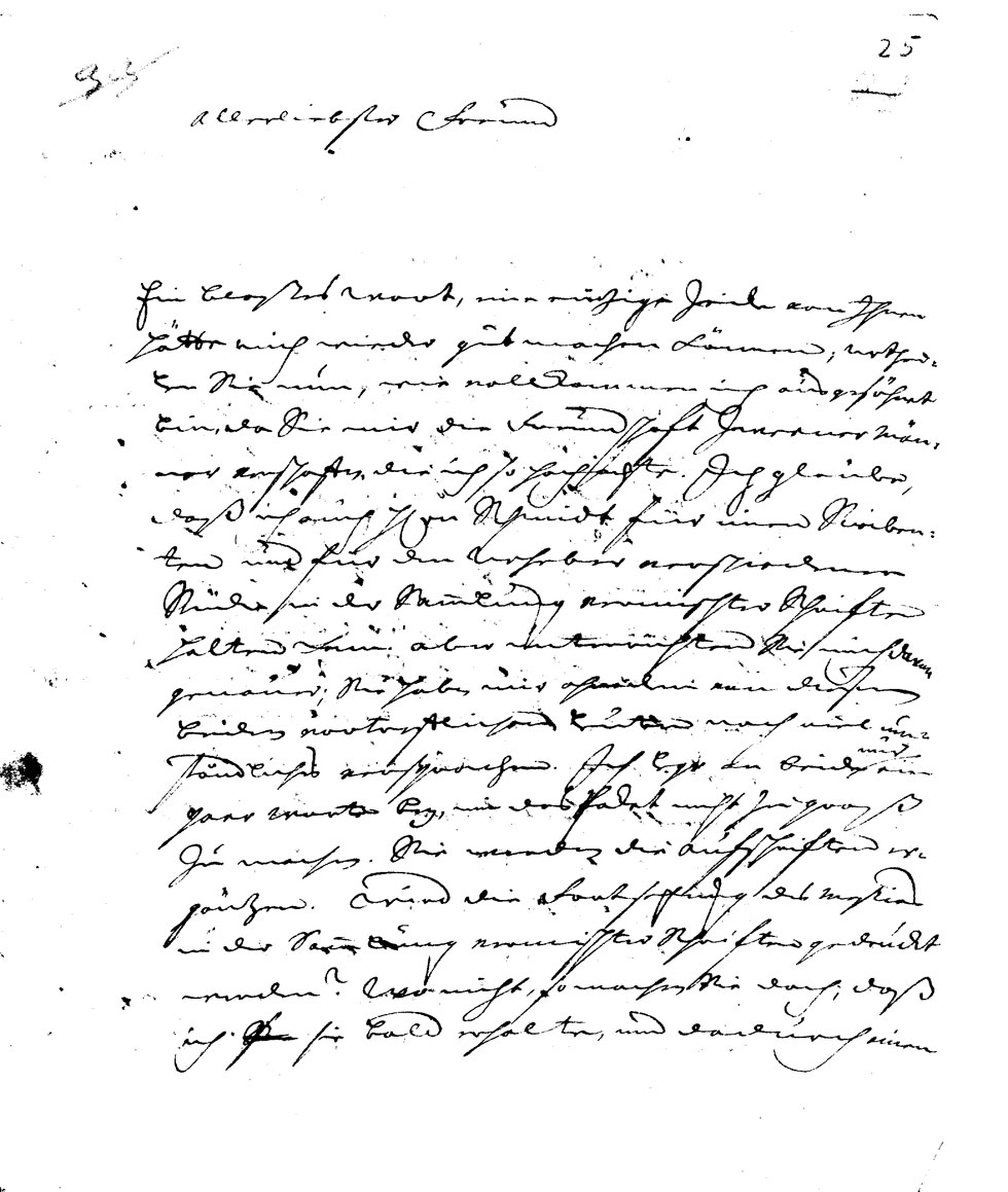 Brief J. J. Spaldings an J.W.L. Gleim vom 16. Juli 1750 (Gleimhaus Halberstadt CC BY-NC-SA)
