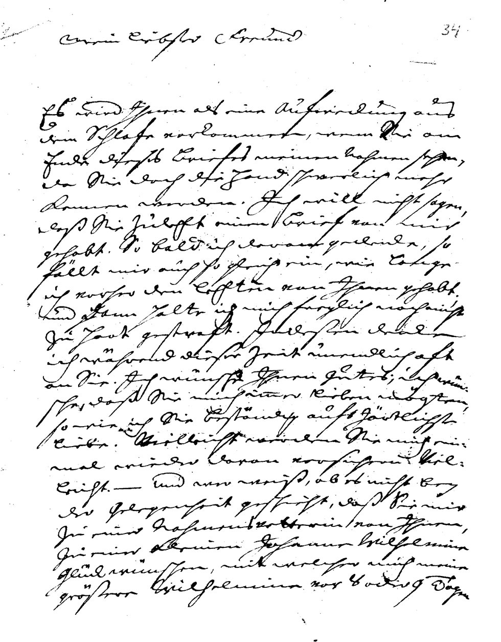 Brief J. J. Spaldings an J.W.L. Gleim vom 18. Januar 1753 (Gleimhaus Halberstadt CC BY-NC-SA)