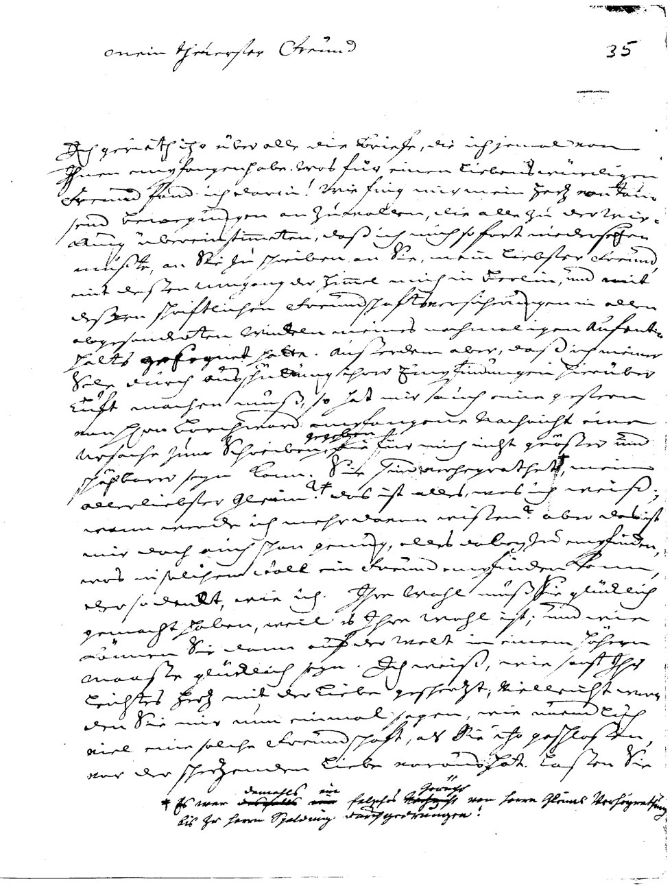 Brief J. J. Spaldings an J.W.L. Gleim vom 25. Mai 1753 (Gleimhaus Halberstadt CC BY-NC-SA)