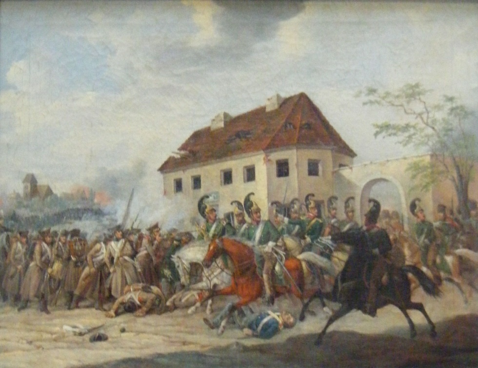 Gefecht bei Rippach von C. G. Straßberger (Museum im Schloss Lützen CC BY-NC-SA)
