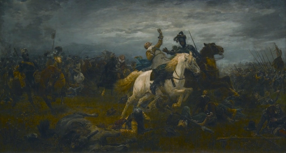 Der Tod Gustav II. Adolfs in der Schlacht bei Lützen von W. C. Räuber (Museum im Schloss Lützen CC BY-NC-SA)