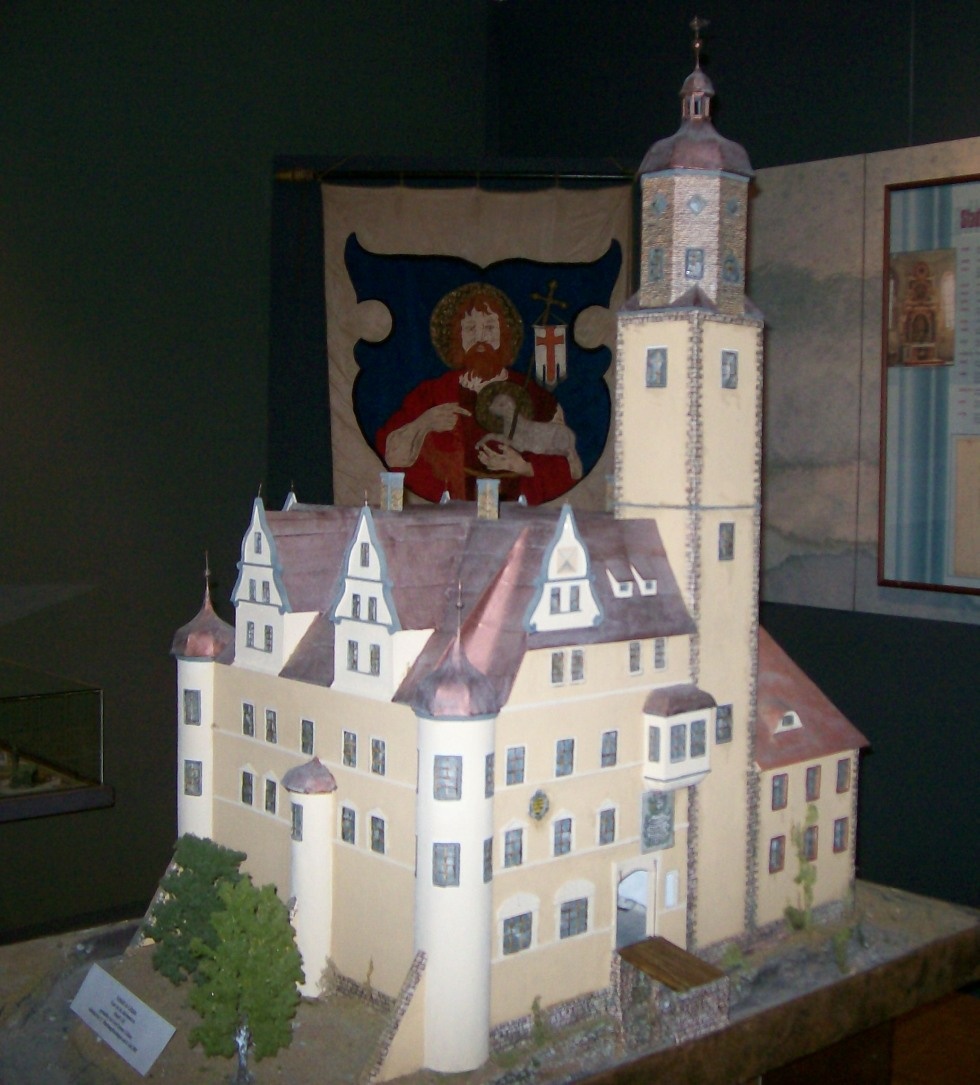 Modell Schloss zu Lützen Ende des 16. Jahrhunderts von Gerd Quente (Museum im Schloss Lützen CC BY-NC-SA)