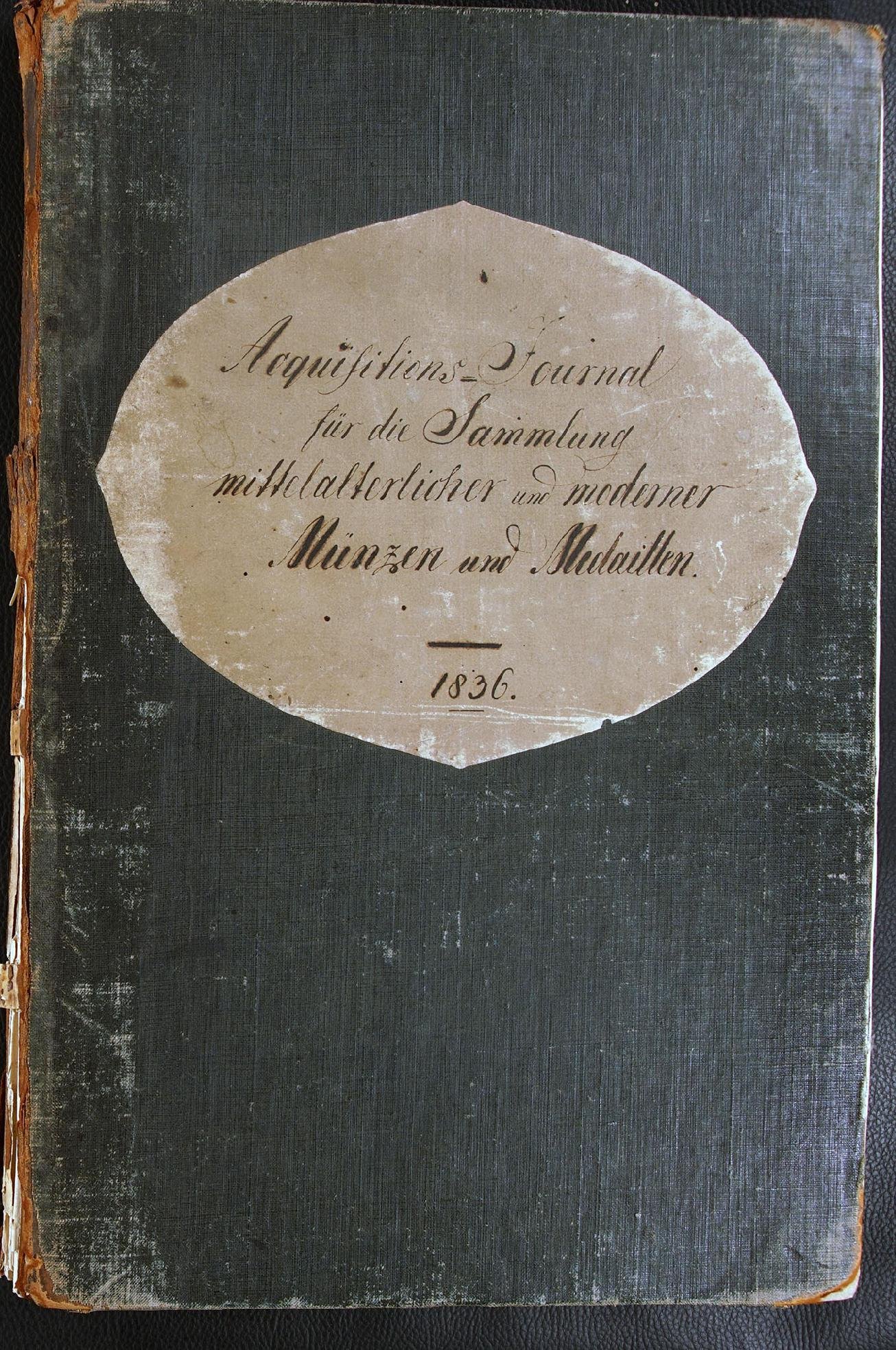 Acquisitions Journal 1836-1850 (Münzkabinett, Staatliche Museen zu Berlin CC BY-NC-SA)