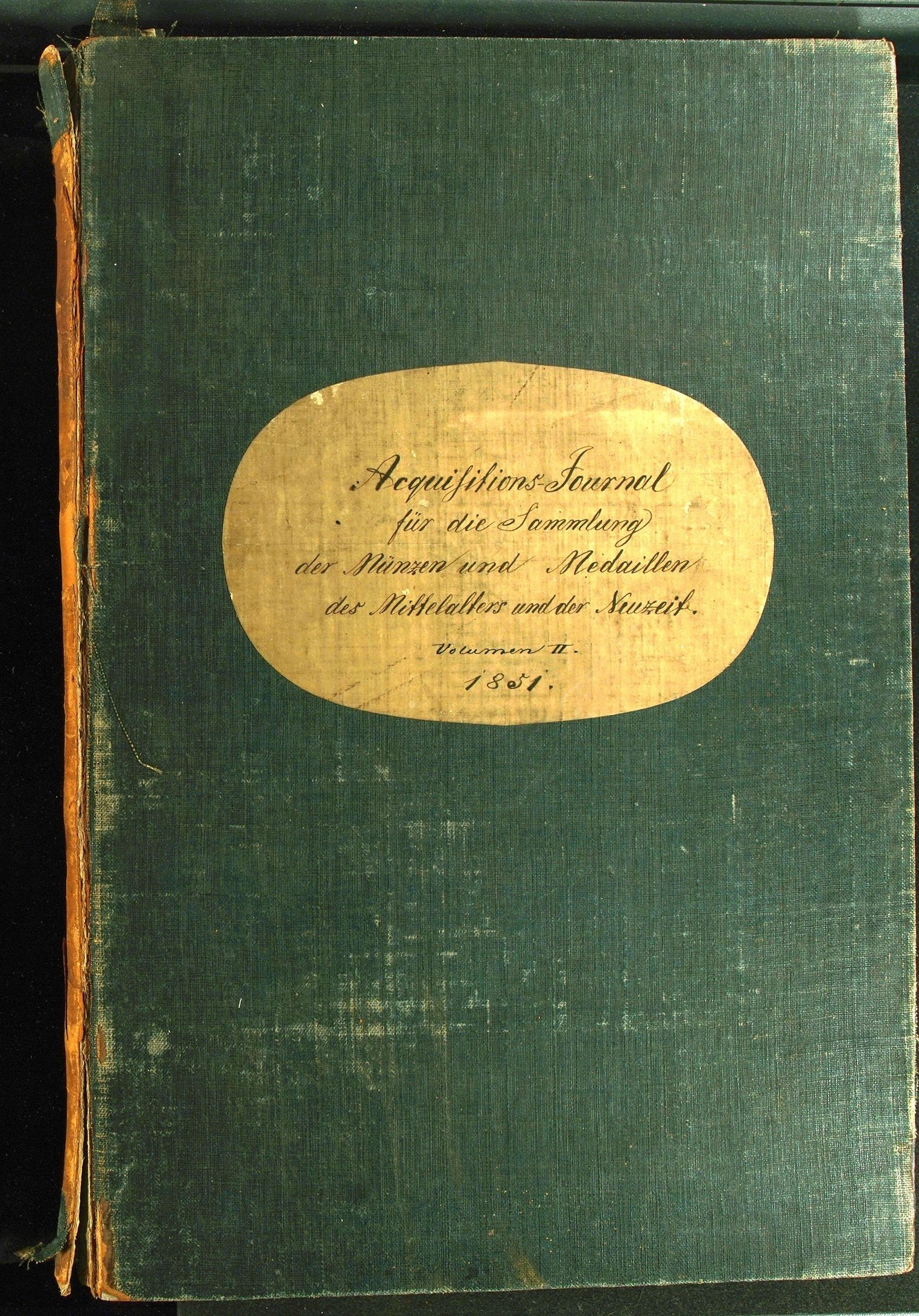 Acquisitions Journal 1851-1860 (Münzkabinett, Staatliche Museen zu Berlin CC BY-NC-SA)