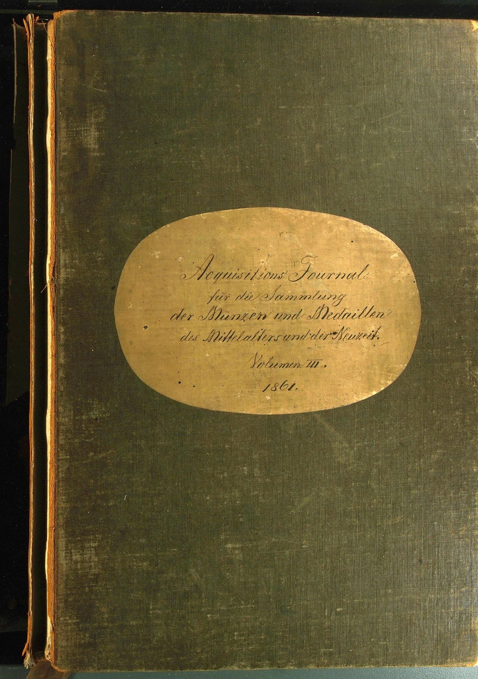 Acquisitions Journal 1861-1868 (Münzkabinett, Staatliche Museen zu Berlin CC BY-NC-SA)