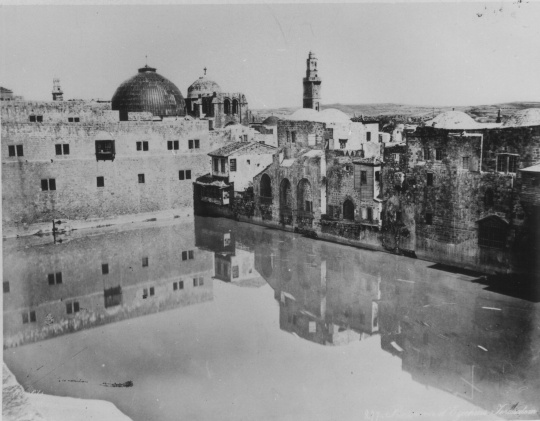 Reservoir d’Ezechias Jerusalem (Friedrich-Schiller-Universität: Orientalische Sammlungen und Papyri CC BY-NC-SA)